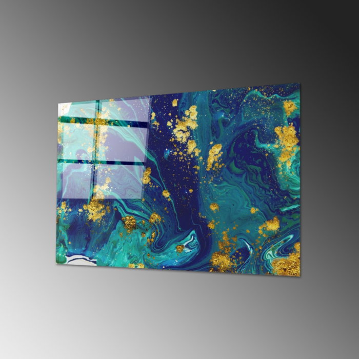 Wallity Cuadro Decorativo de Vidrio Templado Multicolor 70 x 100 cm